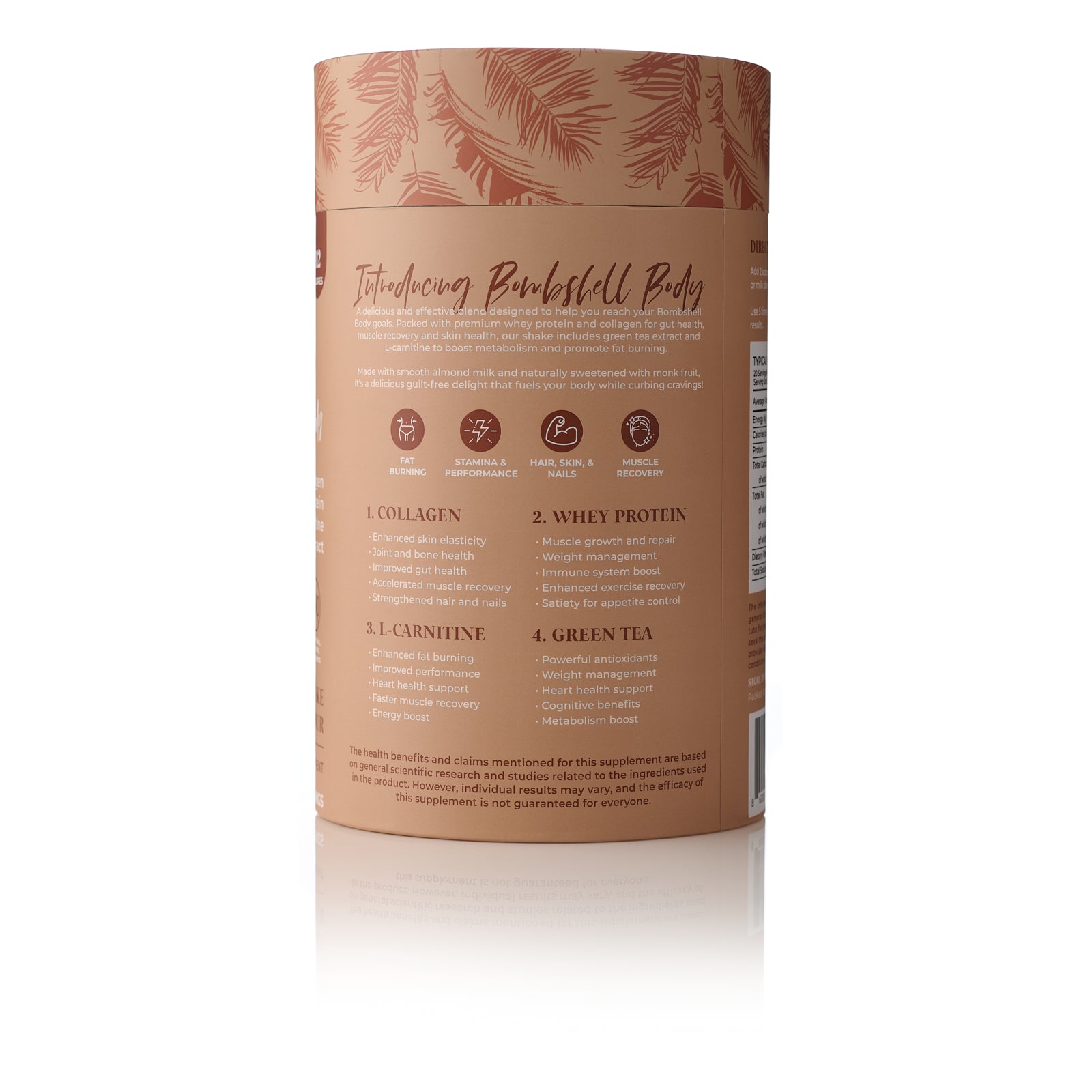 Bombshell Body - Collagen Slimming Shake - 600g - Chocolate Cake