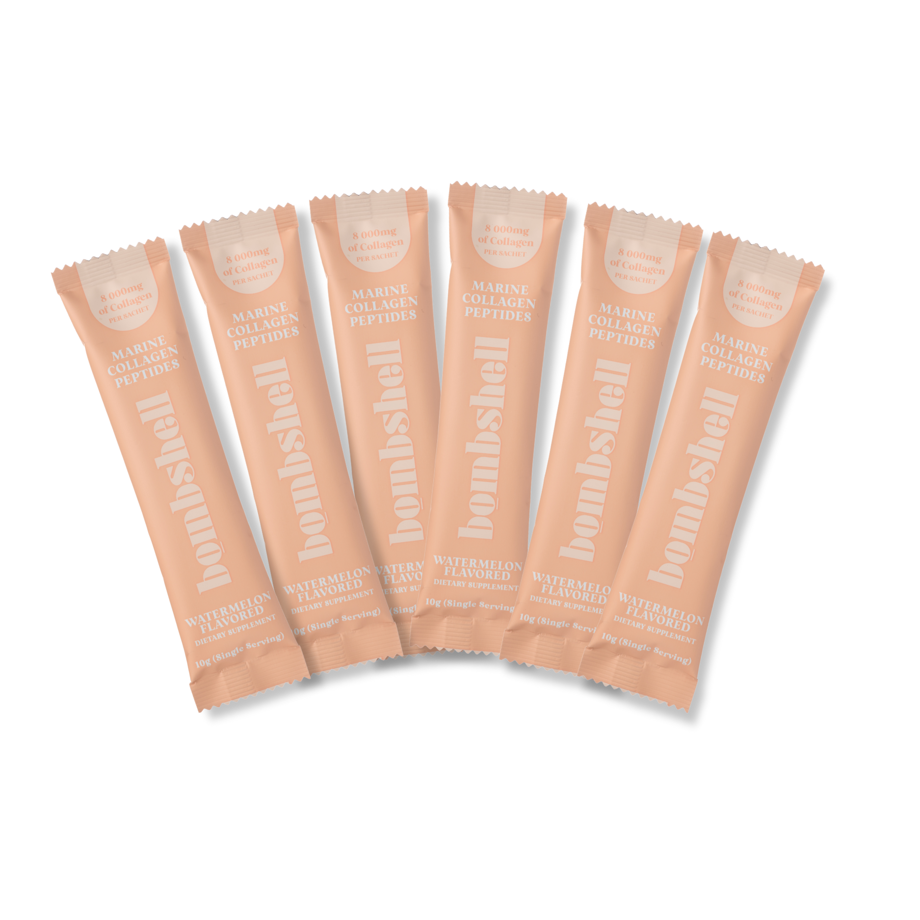 Fish Collagen Sachets (Flavoured): Single Serving Sachets (6x10g)