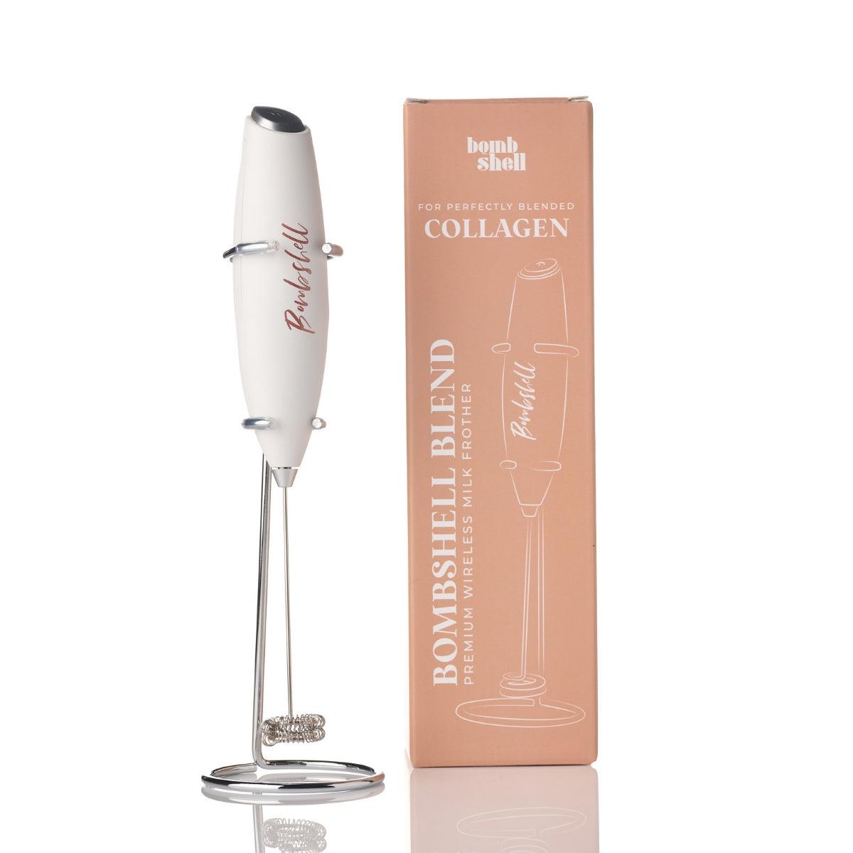 Bombshell Blend: Premium Wireless Milk Frother & Whisk - Bombshell Collagen SA