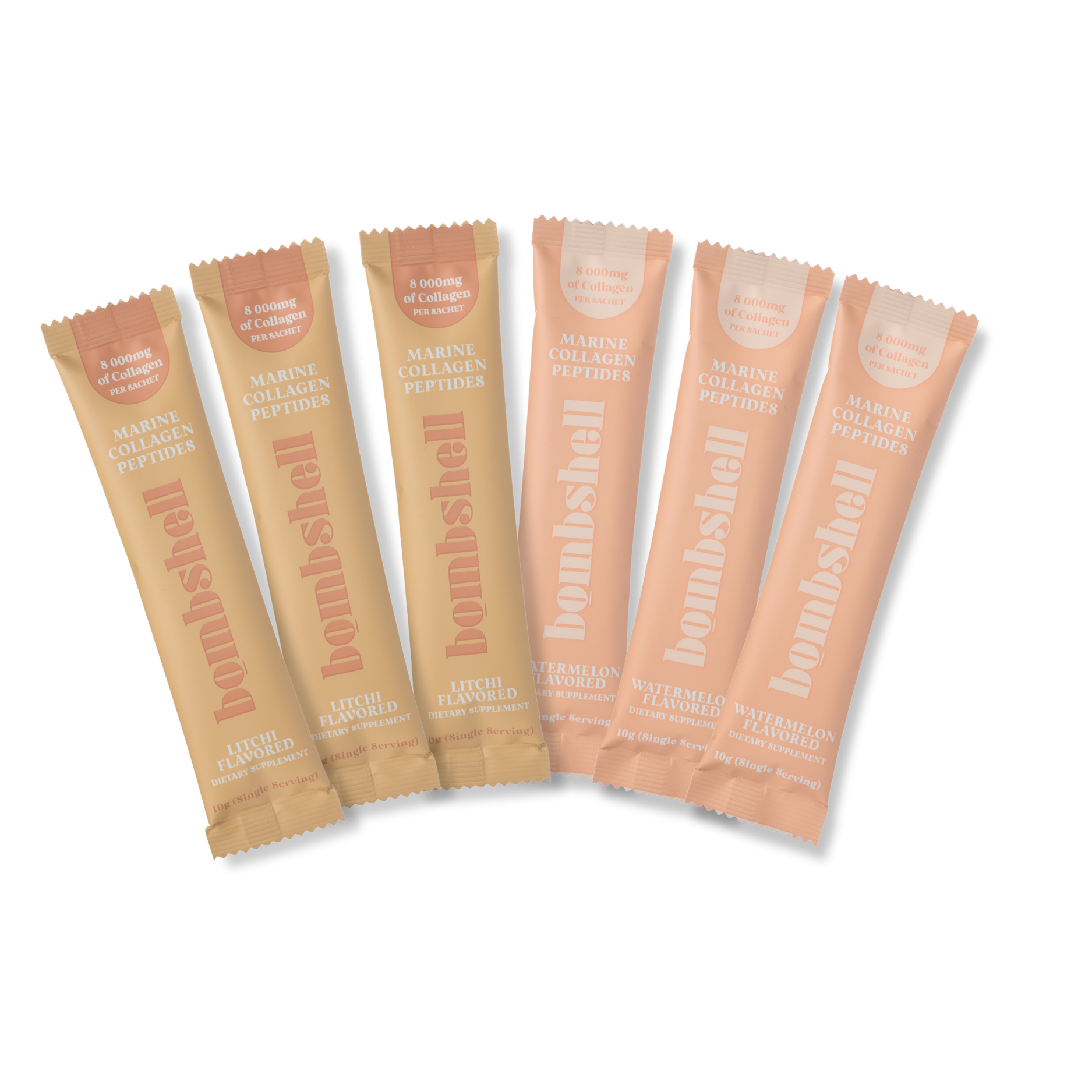 Fish Collagen Sachets (Flavoured): Single Serving Sachets (6x10g)