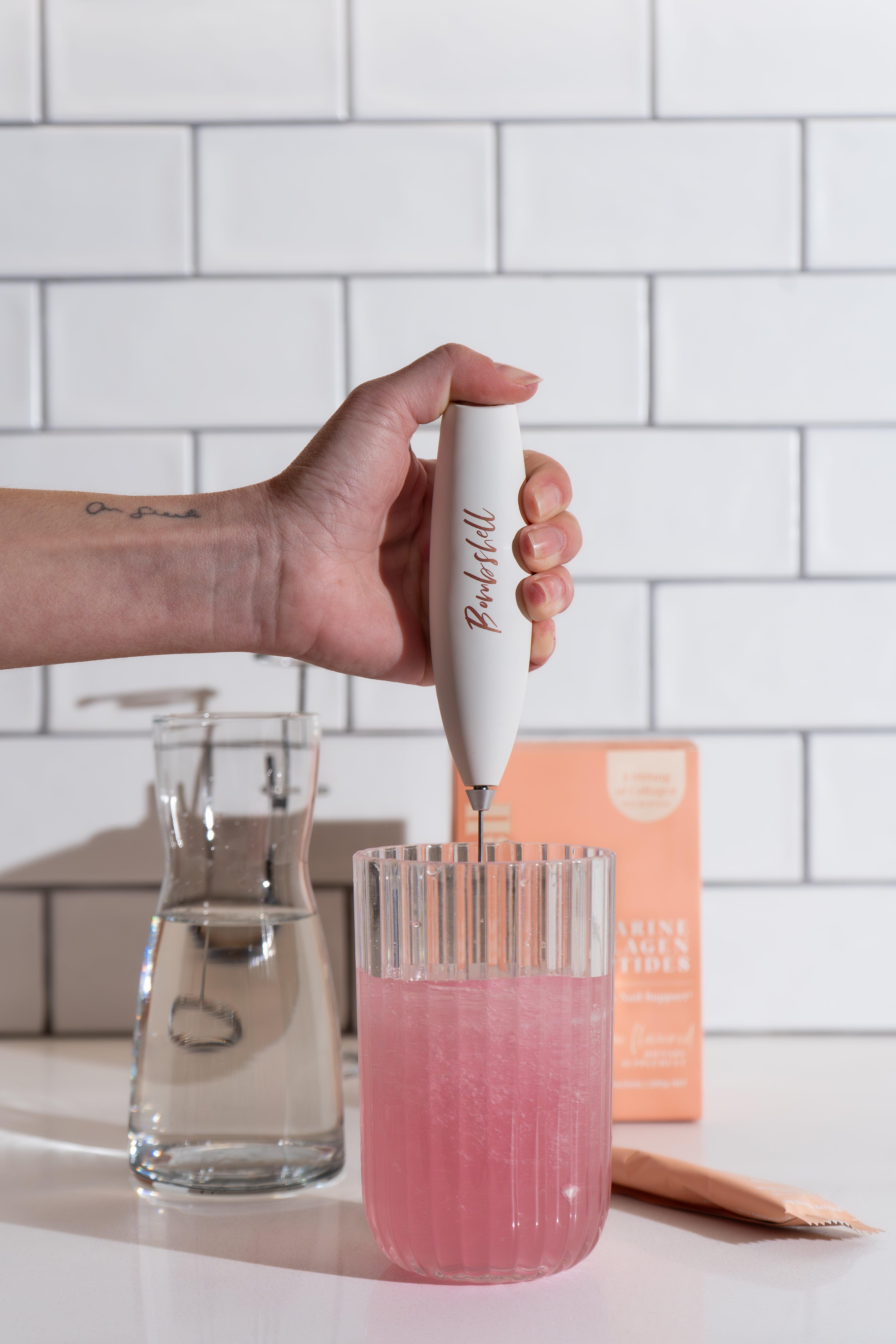 Bombshell Blend: Premium Wireless Milk Frother & Whisk - Bombshell Collagen SA